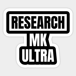 MK Ultra Mind Control Sticker